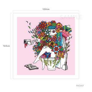 12cm角 カード「フローラ」