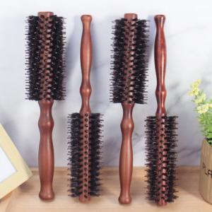 ヘアブラシ 豚毛 ロールブラシ カールブラシ ブローブラシ ヘア ブラシ ヘアセット