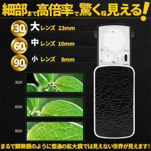 LED付きルーペ 高倍率 拡大鏡 ルーペ 倍率...の詳細画像2