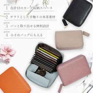 本革ミニ財布 12色選べる カードケース コイ...の詳細画像4