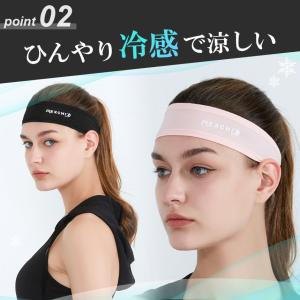ヘアバンド ヘッドバンド 2枚セット スポーツ...の詳細画像5