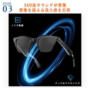 スマートグラス オーディオグラス メガネ 音楽...の詳細画像4