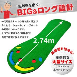 ゴルフ パターマット 室内 練習用 本格グリー...の詳細画像3