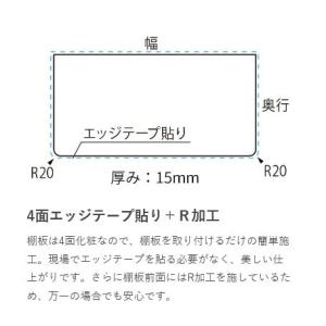 ランドリー可動棚セット 南海プライウッド LT...の詳細画像4