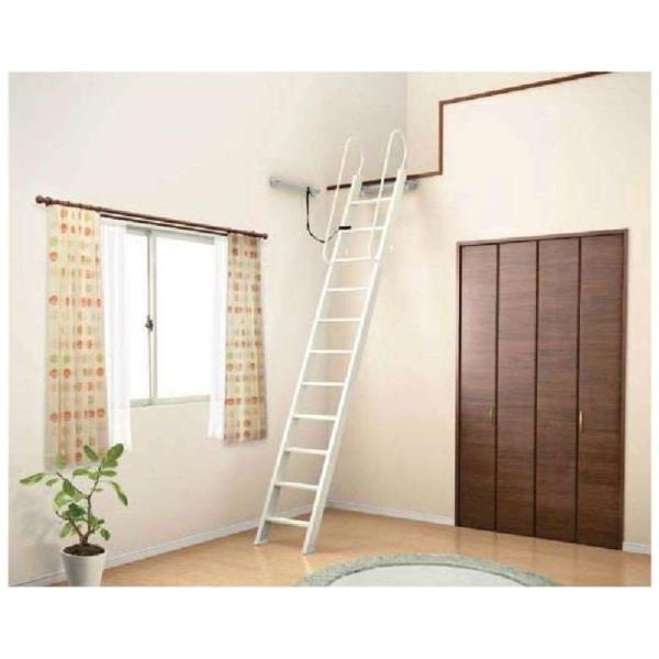 LIXIL ロフトはしご LZXZZ112 ９尺用 使用高さ：2695〜2972mm 軽量アルミ 手...