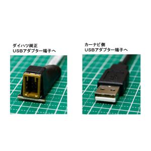 USB変換ケーブル ダイハツ純正USB端子→汎...の詳細画像3
