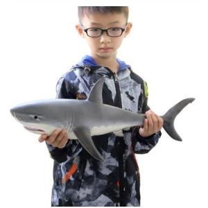 幼児教育 教材 超大 ホホジロザメ 玩具モデル サメのおもちゃ エミュレート 海洋動物生物 材質プラスチック｜miraist