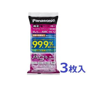 Panasonic パナソニック 交換用紙パック 消臭/抗菌加工 逃がさんパック Ｍ型Ｖタイプ 3枚...