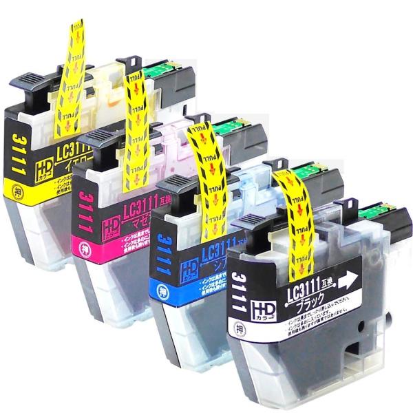 brother プリンター用 LC3111-4PK 互換 インクカートリッジ 4色 DCP-J982...