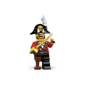レゴ 8833 ミニフィギュア シリーズ8 パイレーツ・キャプテン （Pirate Captain） 【メール便可】｜miraiya05