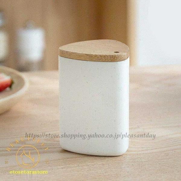 爪楊枝入れ シンプル 筒状 使いやすい 持ちやすい 三角形 三角柱 綺麗 置物 コンパクト ホワイト...