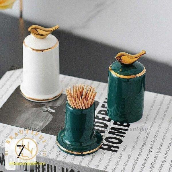 爪楊枝入れ シンプル 鳥 使いやすい かわいい オシャレ 小物 置物 インテリア 雑貨 ホワイト グ...