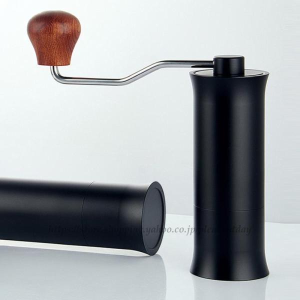 コーヒーミル 手動 手挽きコーヒーミル 手動式 粗さ調整可能 ミニコーヒーミル 挽き珈琲 コーヒー豆...