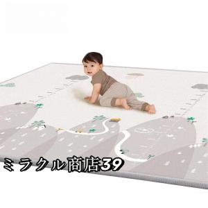 ベビーマット プレイマット 180×150cm /180*200cm 厚手 2cm やわらかクッションマット ロールマット XPE素材 防水 防音 抗菌 床暖房対応 防炎