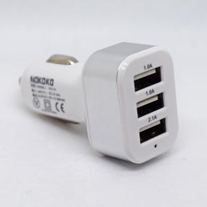 シルバー USB 3ポート シガー ソケット ...の詳細画像1
