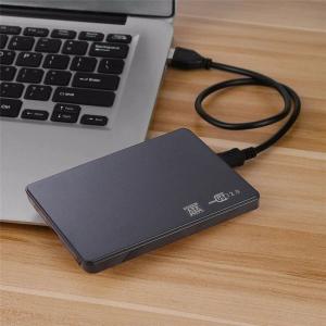 【ブラック】 2.5インチ HDD/SSD ケース USB接続 SATA 2.0 ハードディスクケース 4TBまで 9.5mm/7mm厚両対応 工具不要 2色から選択可能