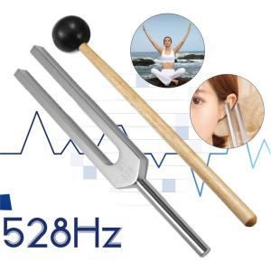 音叉9本セット 音叉セラピー マレット付 音叉 おんさ チューナー 用 ラバーマレット たたく : EsuonHappiness