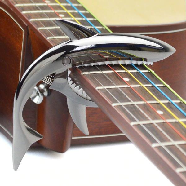 【SHARK CAPO GC-30】No.4　マットシルバー　 シャークカポ 高品質 新品 6弦 ギ...