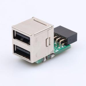 マザーボードのUSB 9ピン 増設 内部用 4ポート USB2.0 HUB 9ピンUSB