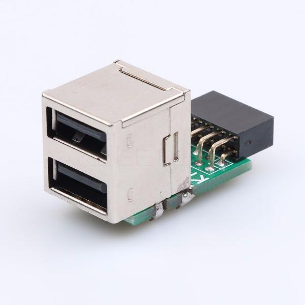 マザーボード 内部USB を USB Type-A 2ポート 増設 内部用 USB2.0 HUB 9...