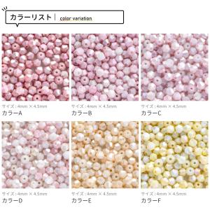 【4mm】カットガラス ソロバン モネ油画風 ...の詳細画像4