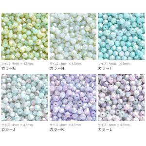 【4mm】カットガラス ソロバン モネ油画風 ...の詳細画像5