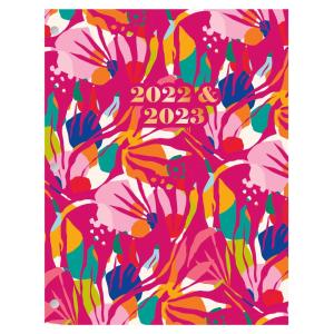 Office Depot ブランドファッション マンスリー アカデミックプランナー 81/4インチ x 103/4インチ Bold Joy 2022