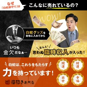 神社祈願 ラミネート 白蛇 抜け殻 抜殻 グッ...の詳細画像2