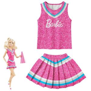 Barbie バービーセットアップ 子供服 上下セット 2点セット  キッズ服 女の子 春夏  プレゼント ギフト チェアガール チェア-リディング イベント 舞台衣装