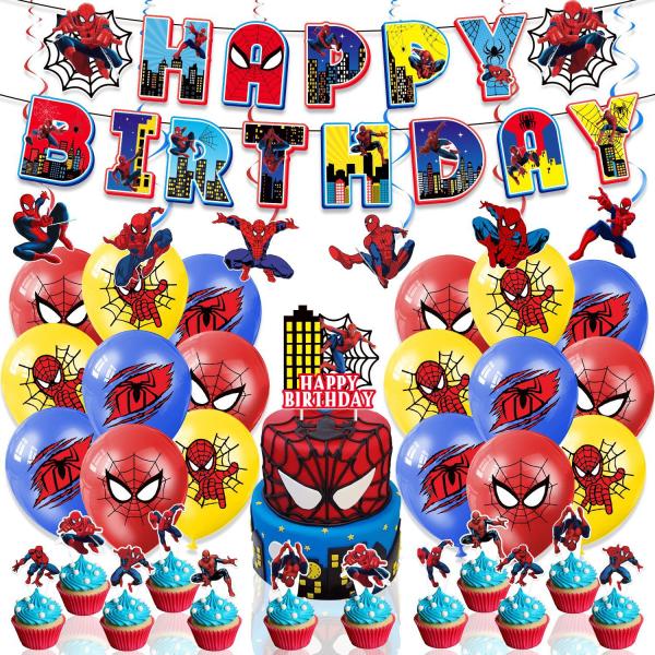 誕生日 飾り付け バルーンセット スパイダーマン  バースデー セット HAPPY BIRTHDAY...