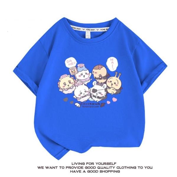 なんか小さくてかわいいやつ  ちいかわ うさぎ ハチワレ 子供服 半袖Tシャツ  通気性 肌着 柔ら...