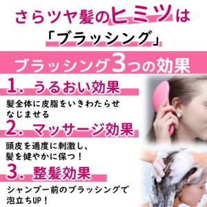 魔法の さら艶 ヘアブラシ ヘアケア 艶髪 絡...の詳細画像5