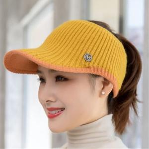 ニット サンバイザー レディース おしゃれ 帽子 テニス