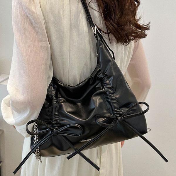 即納 ショルダーバッグ シャーリング リボン レディース バッグ ショルダー 軽い リュック ワンシ...