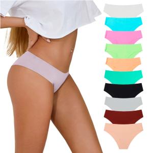 即納 シームレス ブラジリアンショーツ レディース 下着 ショーツ パンティ ブラジリアンカット コットンクロッチ ひびかない ラインが出ない チーキー
