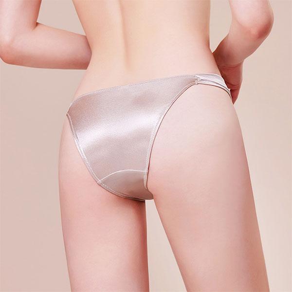 即納 光沢 ショーツ サテン パンティ レディース 下着 フルバック キラキラ スワン 婦人 パンツ...
