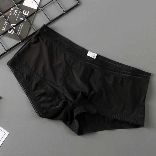 在庫処分 即納 20％off ボクサーパンツ アイスシルク さらさら ローライズ メンズ 透け感 通...