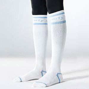 即納 着圧 スポーツソックス 2 コンプレッション ハイソックス レディース 靴下 ゴルフ ロードバイク スポーツ ランニング マラソン ジョギング