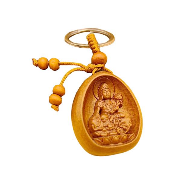 即納 キーホルダー お守り 桃の木 風水 守護神 八尊仏 千手観世音 虚空菩薩 文殊菩薩 大日如来 ...