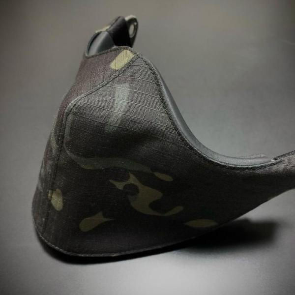 【TMcraft】サバゲー用　サンセイマスク対応ファッションカバー【type05】ブラックマルチカム...