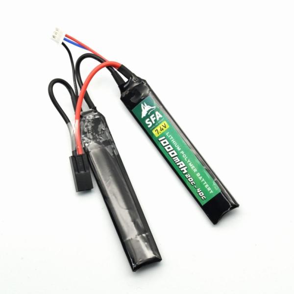 【SFA】7.4V1000mAh 20C-40Cショートセパレート タミヤミニコネクタ