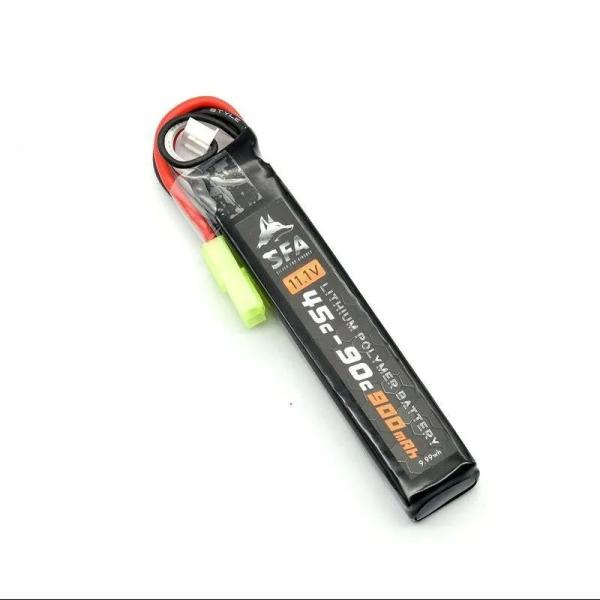 【SFA】11.1V900mAh 45C-90Cショートスリム ミニコネクタ