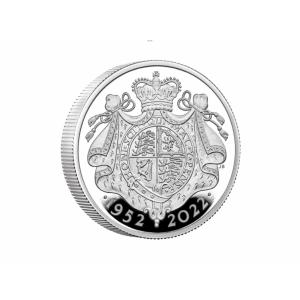 イギリスロイヤルミントプラチナジュビリーシルバー2オンスプルーフ銀貨｜miro-coin