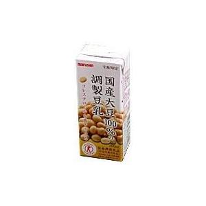 【トクホ】国産大豆100％　濃厚調整豆乳　200ml×24本【１ケース】 （宅配専用）マルサンアイ