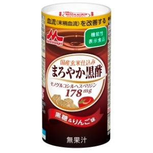 森永　国産玄米仕込み　まろやか黒酢＜カートカン125ml×18本＞