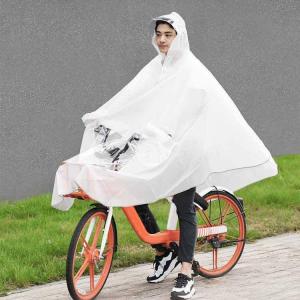 レインコート 自転車 メンズ レディース レインポンチョロング丈完全防水バイク用レインウェア　梅雨 雨具 通学通勤 男女兼用｜miroru-store