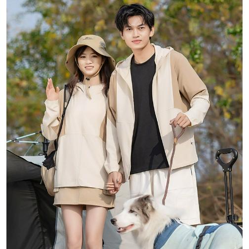 夏ジャケット メンズ ジャンパー マウンテンパーカー 薄手 日焼け止め アウター フード付き バイカ...