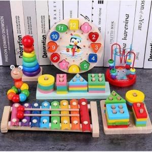 おもちゃ 知育玩具 木のおもちゃセット 出産祝い 1歳 2歳 3歳 男女誕生日 プレゼント 楽器 おもちゃ｜miroru-store