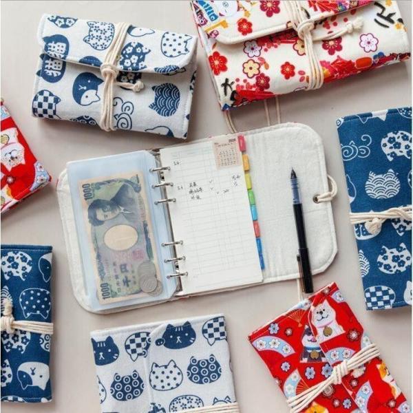 【大特価】主婦使用 家計簿 家事管理 手帳 収納 お金 カレンダー 便利 財布 カードホルダー 通帳...