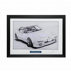マツダ MAZDA ユーノスロードスター 【鉛筆画】名車 旧車 イラスト A4